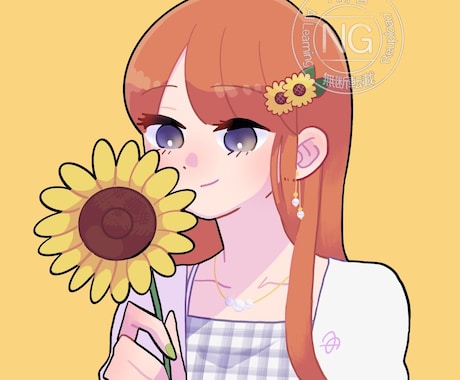 ポップで暖かなSNSアイコン描きます 配信やSNSのイラストアイコン、プレゼントにも！ イメージ1