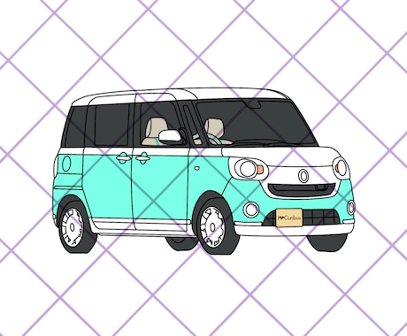 あなたの愛車をシンプルに描きます LINEやSNSのアイコン。またはプレゼントにどうぞ！ イメージ2