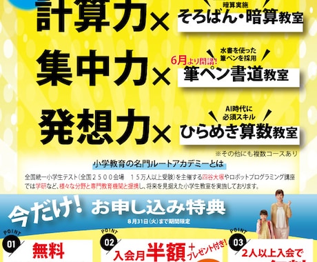 新規オープンやCP用チラシを作成します エステ、飲食店、習い事、事業所など幅広く対応 イメージ2