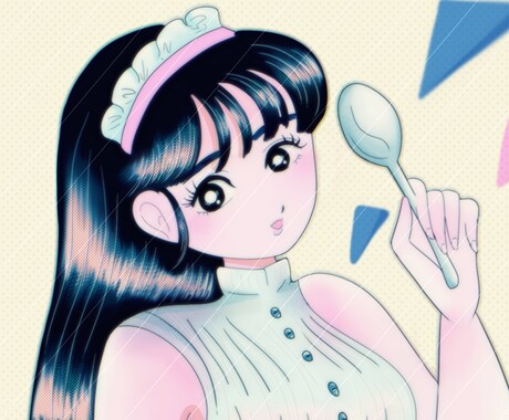 レトロな人物イラストを描きます 広告のイメージイラストやSNSのアイコンなど イメージ2