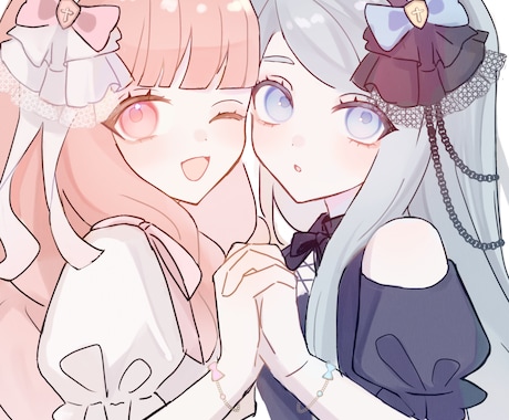 表情豊かで可愛い女の子のイラスト描きます ふんわりとした雰囲気のSNSアイコンをお届けします 商用OK イメージ2