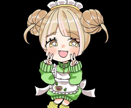 SDイラスト可愛くお安く承ります ラフの修正回数無制限で満足の頂ける作品を提供致します イメージ2