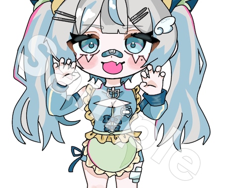 キュートなミニキャラ描きます 2〜4頭身までのミニキャラ描きます イメージ1