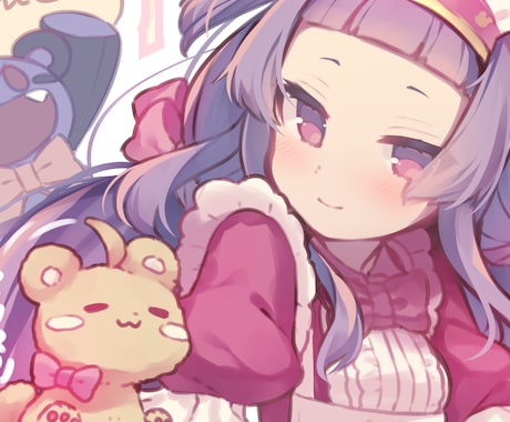 SNSアイコンイラスト制作します かわいいアイコンにしたい方におすすめです イメージ2