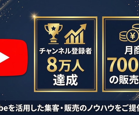 YouTubeで月700万円のプロがコンサルします 8万人の登録者や月売上700万円を作ったマーケターがコンサル イメージ2