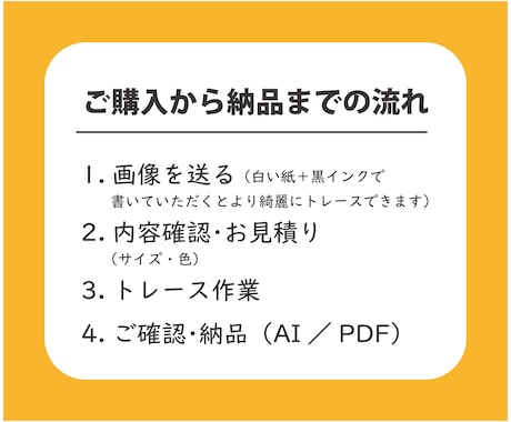 手描きイラストや文字をトレースします アナログのイラストや筆文字をキレイなデータに♪ イメージ2