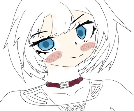 バストアップイラストを描きます ラフ風のイラストが欲しいあなたに イメージ2