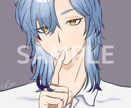男性キャラのイラストを制作いたします 乙女ゲーム風やVTuber等の男性キャラを丁寧に描きます イメージ2