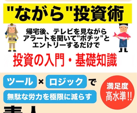 動画解説有り！ツール×裁量で学習時間短縮できます 初出品特別特化！【ながら投資術】【ながらツールロジック】 イメージ1