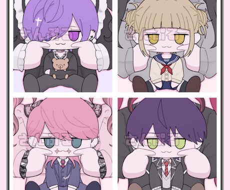 量産夢絵 作成します ポーズや表情固定／一律1500円で承ります イメージ2