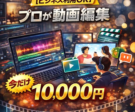 実績掲載OKで特価　丸投げOK！動画編集できます 丸投げOK！なんでも相談可能！ イメージ1