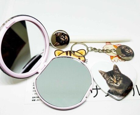 ペットの写真画像を缶バッジにします スマホで撮影した画像を缶バッジに加工します。 イメージ2
