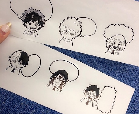 既存キャラクターを私の絵柄で書きます 贈り物のワンポイント、付箋等として！ イメージ1