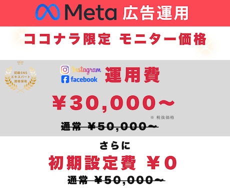 初めてでも安心のMeta広告運用代行します 小予算でCPA改善！SNS集客を丸ごと代行します！ イメージ1