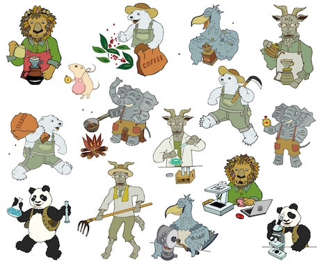 万人受け！ひたすらポップで明るいイラスト描きます パッケージ・フライヤーなどの印刷物に最適！可愛くてポップな絵 イメージ2