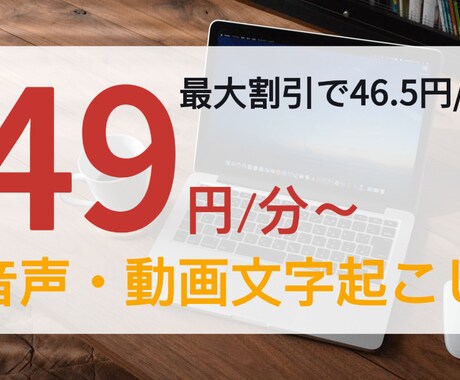 長時間ほどお得！文字起こしします なるべく早く、なるべく安く！どんな動画でも受け付けます！ イメージ1