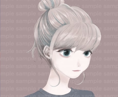 綺麗系◎アイコン描きます オプションで商用利用OK★繊細な雰囲気の綺麗系人物イラスト イメージ2