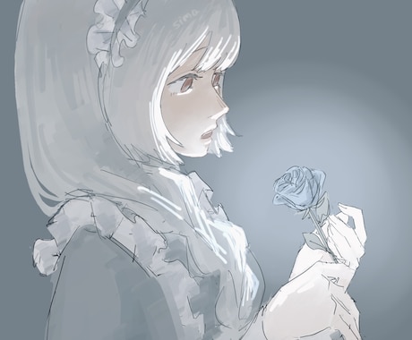 商用利用可SNS、背景、配信のイラストを描きます そのキャラにしか出せない雰囲気を引き出します。 イメージ2