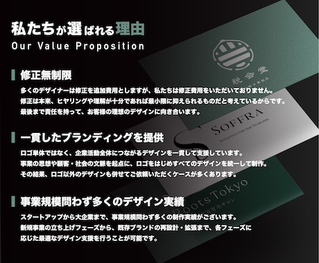 企業の価値をカタチにするオリジナルロゴを制作します 修正回数無制限｜AIデータ｜著作権譲渡｜高品質ロゴを2案作成 イメージ2