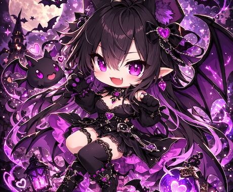 二頭身キャラ制作致します。ます イメージ1
