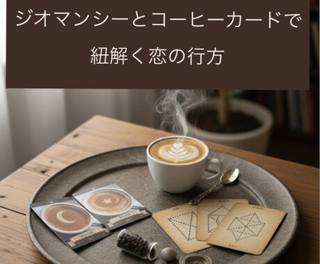 相手の気持ちや未来を視ます コーヒーカード×ジオマンシーという組み合わせは最強の処方箋 イメージ1