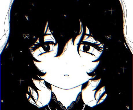 あなた様にオシャレな白黒アイコン描きます。ます 白黒以外にもイラスト描きます。 イメージ1