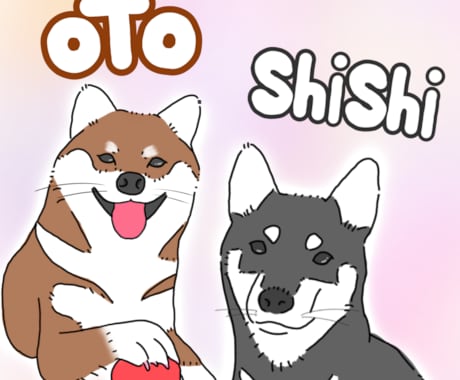 ペットのシンプルな似顔絵アイコン描きます 商用OK！ブログやSNSアイコン、記念などにおすすめです。 イメージ2