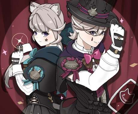 一次創作・二次創作のキャラクターイラストを描きます イメージ1