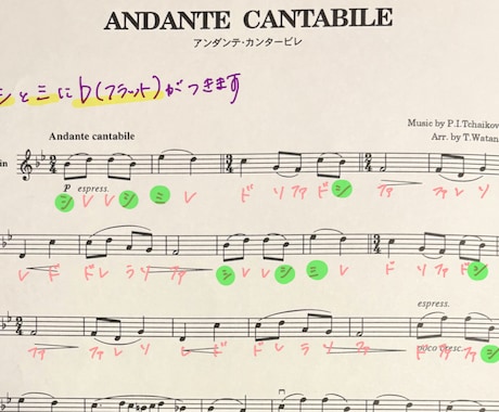 楽譜にドレミ（階名）を記入します 楽譜を早く理解するためのお手伝い！ドレミが分かれば楽になる イメージ1