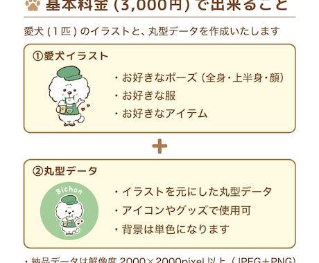 愛犬をお好きな服やアイテムで『おめかし』します 「SNSのアイコンや、グッズ等ご自由にお使い下さい♪」 イメージ2