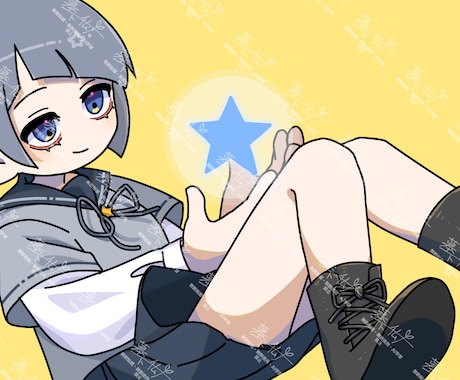 アイコン、立ち絵、MVイラスト(一枚絵)を描きます 動画の立ち絵素材やIRIAMでの配信等の立ち絵やMVに！ イメージ2