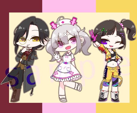かわいいSD・デフォルメイラスト描きます SNSやYouTubeに使えるデフォルメイラスト製作します！ イメージ2