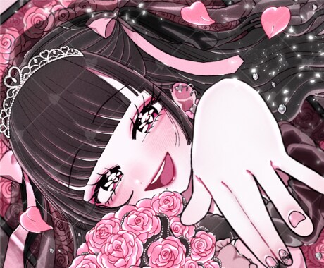 キラキラかわいいくあなたの個性を表現します そこに生きているようなキャラで心にのこる絵を イメージ1