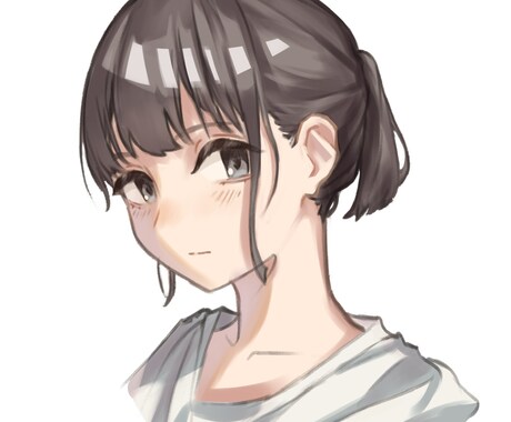 アイコンイラスト描きます 落ち着いた雰囲気で可愛らしい女の子のイラストをお描きします イメージ1