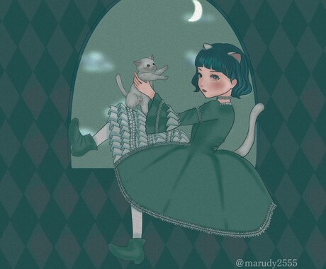 ビンテージな絵本風イラスト描きます 世界で一つしかないあなただけのイラストを イメージ2