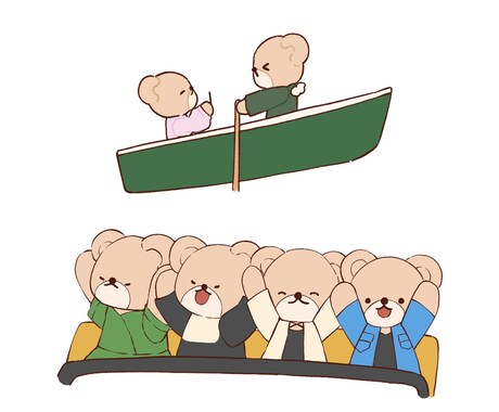 思い出をくまさんと一緒にイラストにします 旅行やサプライズの思い出を素敵な形で残しませんか？ イメージ2