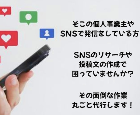 リサーチ＆SNS投稿文作成代行します リサーチ＆投稿文作成をまるごと代行 イメージ1