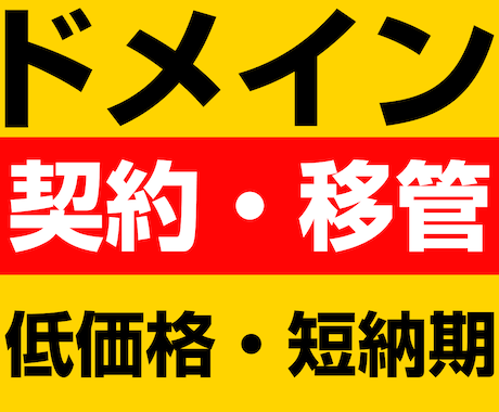 丸投げ！ドメインの契約・移管をプロが代行します 低価格！短納期！複雑なドメインの契約・移管を代行します！ イメージ1