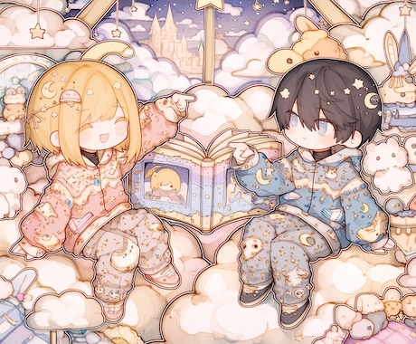ちびキャラ集合！可愛いちびキャラを作成します 商用利用OK！かわいく、手軽に、あなただけのミニキャラを！ イメージ2