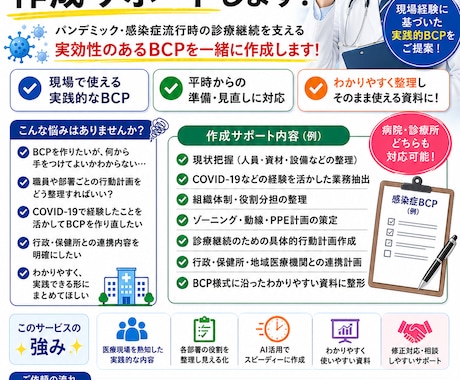 感染症版BCP作成します イメージ1