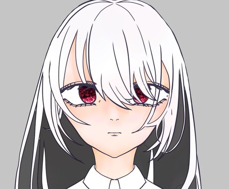 クリエイターとして実績を積むためにも依頼を受けます 独特な人形のような肌の塗り方宝石のような目が特徴です イメージ1