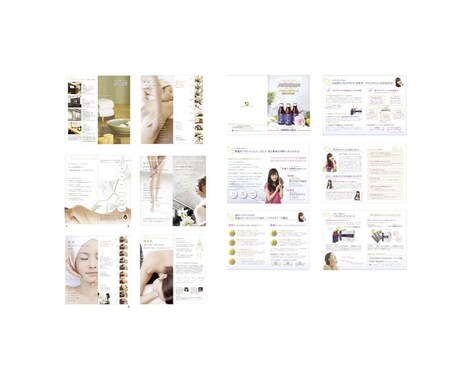 女性向けパンフレット。構成から印刷まで対応します スタイリッシュでキレイめデザイン制作します。初めての方歓迎。 イメージ2