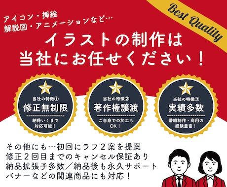番組制作のプロが目的にあったイラストを制作します テレビ番組制作会社が作る”高品質”なデザインをお届け！ イメージ1