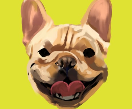 SNSのアイコンに！かわいい愛犬の似顔絵描きます 現役デザイナーがアイコンにぴったりな愛犬のイラストを描きます イメージ1