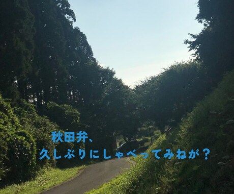 秋田弁でのみ喋ることができます 久しぶりにしゃべってみねが？秋田弁だけの相談室です。 イメージ1