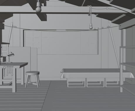 配信用の背景3D素材作成します あなただけのお部屋作成してみませんか？ イメージ2