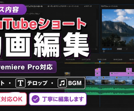 SNS向けショート動画を丁寧に編集しますます 見やすく伝わる動画編集を心がけています イメージ1