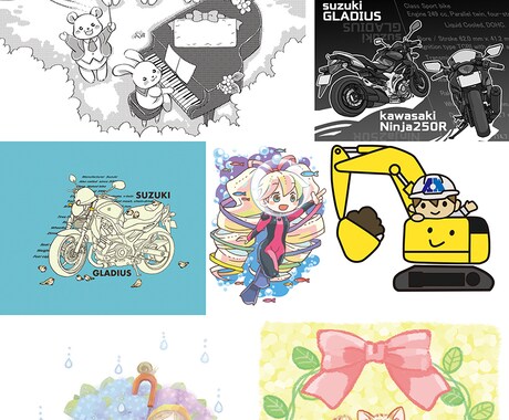 かわいい挿絵、イラストを描きます 特別なプレゼント、SNS・冊子等にいかがですか？ イメージ2
