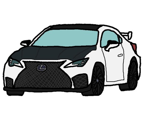 愛車のイラスト描きます ポップなデジタル絵で描きます。 イメージ1