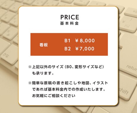 貴方の店舗や会社の看板作ります 分かりやすくて目を引く看板、お任せください イメージ2